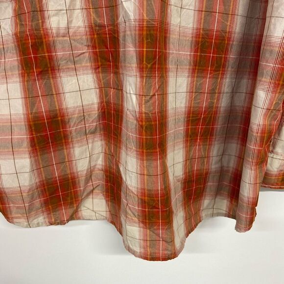 RedHead Faux Pearl Snap-Front Plaid Long-Sleeve Shirt. Size 2XL - Picture 10 of 10